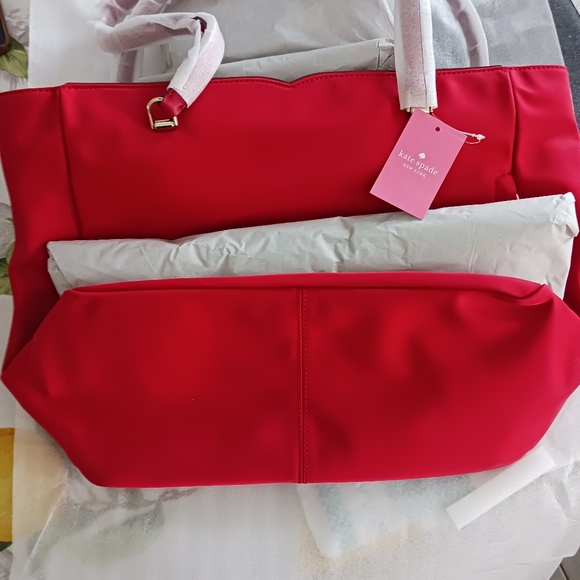 Red Kate Spade purse - Picture 1 of 6